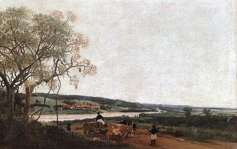 Frans Post The Ox Cart is a painting by Frans Post,